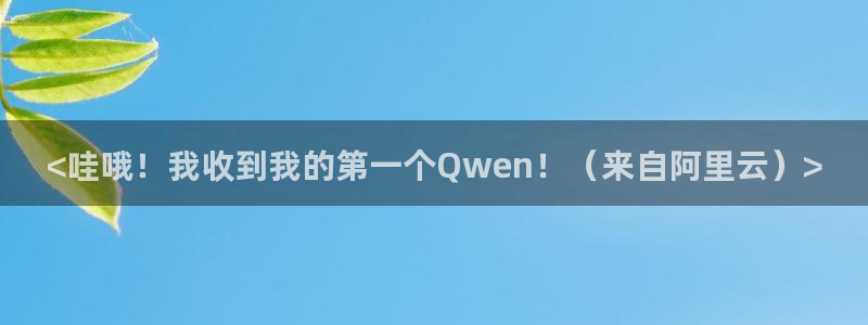 喵趣漫画(喵上复活)：<哇哦！我收到我的第一个Qwen！（来自阿里云）>
